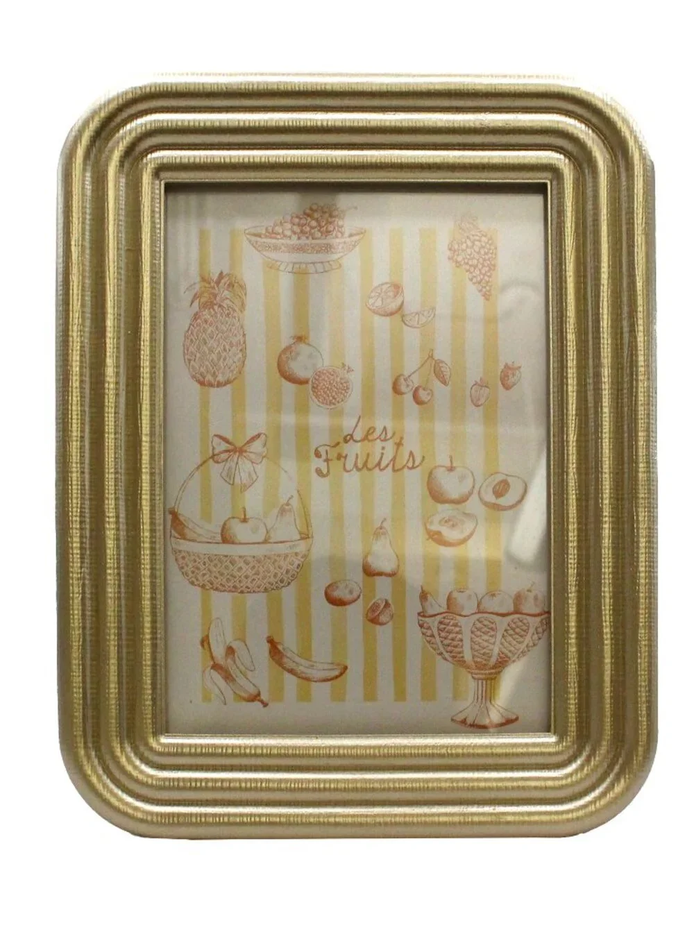 5x7 Gold Ribbed Tabletop Picture Frame - Picture 2 of 5